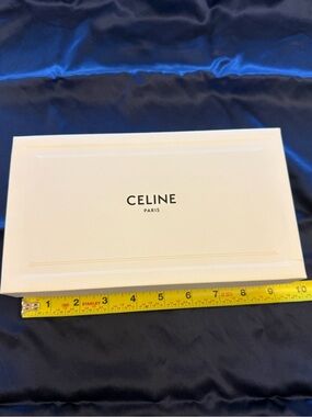 Celine textured paper gift box empty